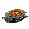 New Electric BBQ Raclette Fondue grill for 8 people Cooking Set