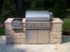 Basic built in grill still has the feel of luxury and enhances outdoor living.