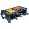Unique cookare electric raclette grill for 8 people use 110-240V1200W panstone girllhalf non-stick pan and half stove pan