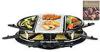 8 Person Natural Stone Oval Raclette Grill Table