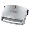 George Foreman 13621 Silver 3 Portion Compact Grill Melt New