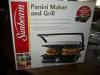 Sunbeam Panini Makerdouble nonstick grill combowith temp controlnew in box wt