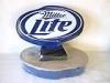 Miller Lite Beer Logo Shaped Mini Tailgate BBQ Grill NEW